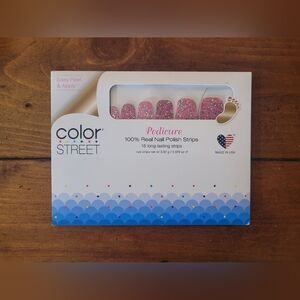 5 for $25 - Color Street Dansk All Night nail polish Pedicure strips